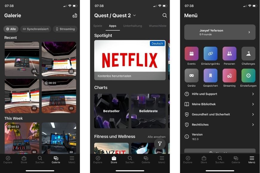 oculus quest 2 application oculus link